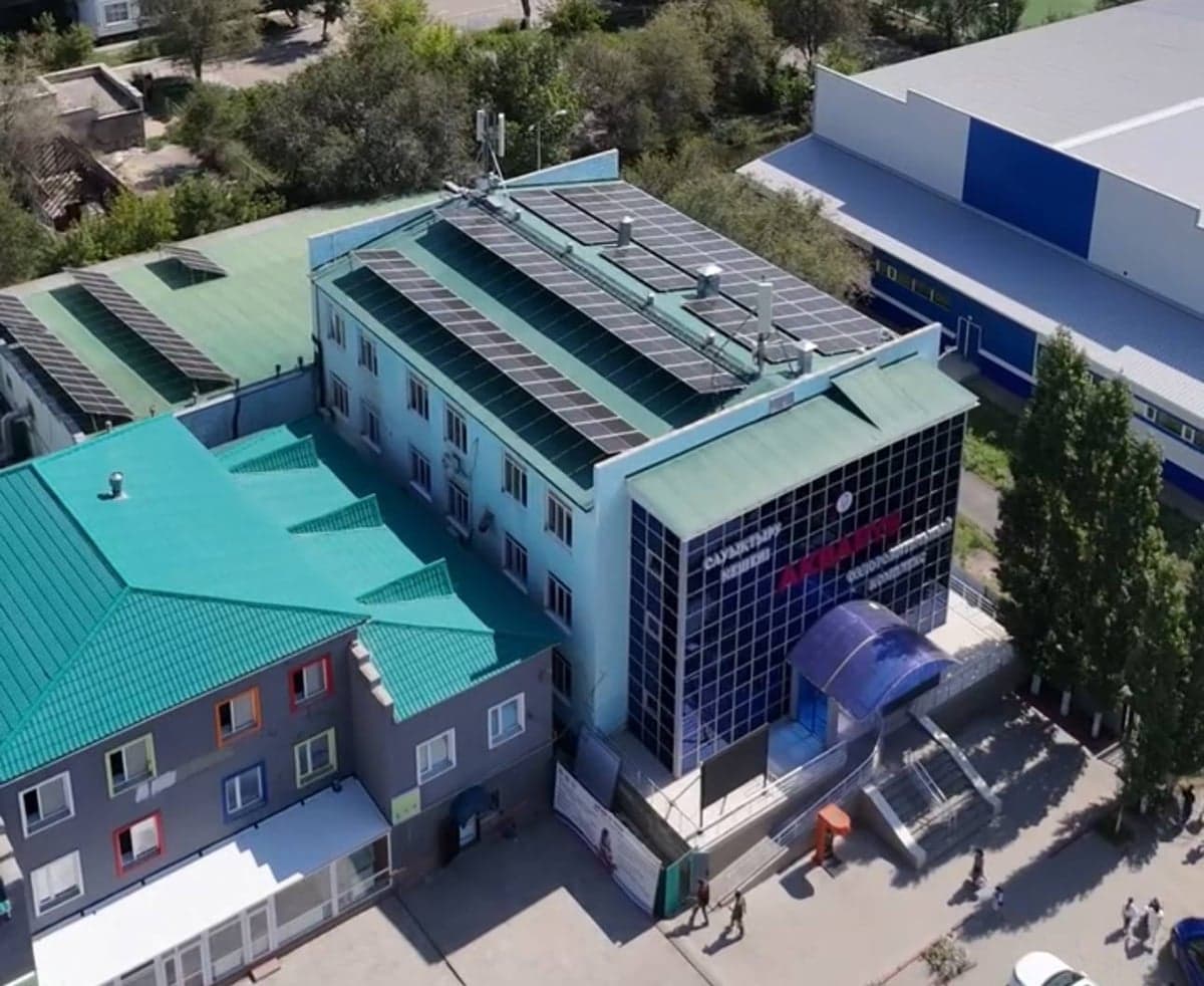 Солнечная электростанция на объекте: Оздоровительный центр «Akbarys», Актобе