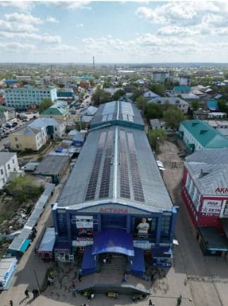 Солнечная электростанция на объекте: Торговый дом «Астана»