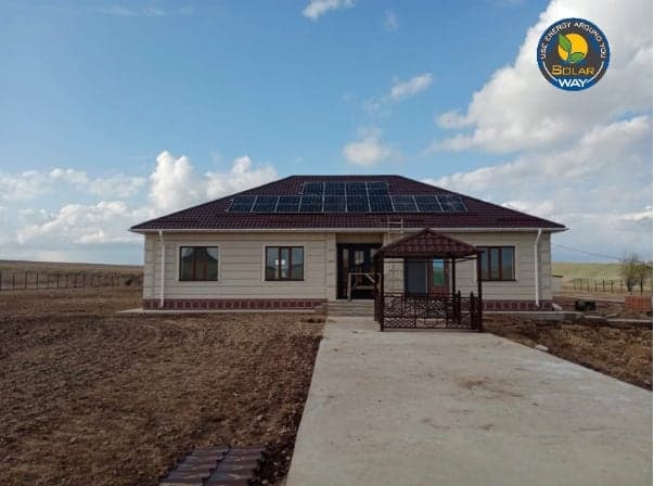 Солнечная электростанция на объекте: Жилой дом, Алматы